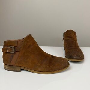Franco Sarto Kennedy Distressed Booties Size 9.5